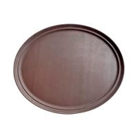 Imahe - Bandeja Garzon Ovalada Antideslizante 68Cm Café
