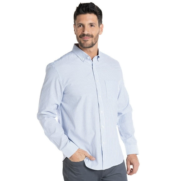 Camisa Oxford Listada Regular Fit