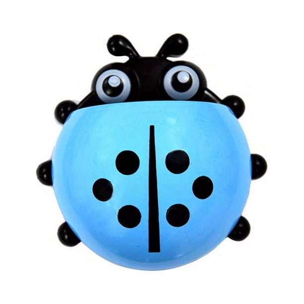 1pc Creative Ladybug Toothbrush Holder - Powerful Suction Cup Toothbrush Box and Toothpaste Holder - Removable Wall Hanging Shelf for Bathroom Organization