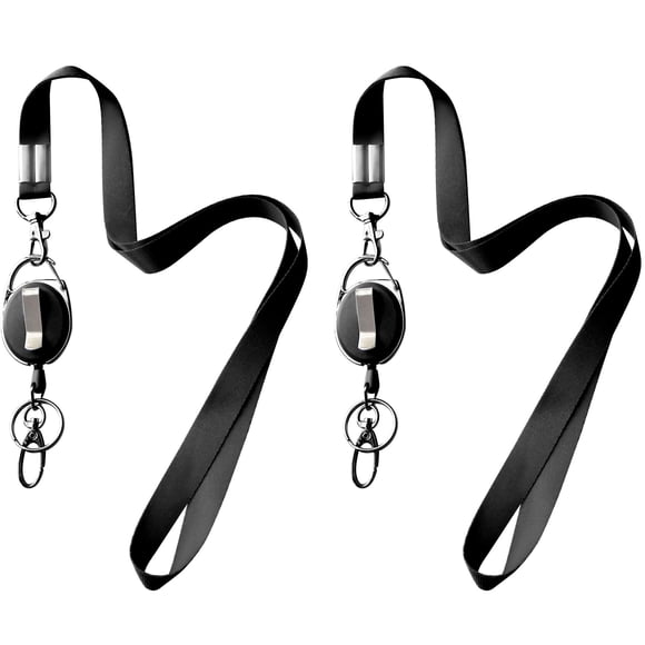 Lanyards HoAoOo: 2 carretes retráctiles para credencial de 60 cm