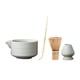 thumbnail image 1 of Juego de té Matcha, utensilios para hacer té, juego de del té Matcha, tazón Matcha con boquilla vertedora, batidor y soporte de bambú Matcha Blanco, 1 of 5