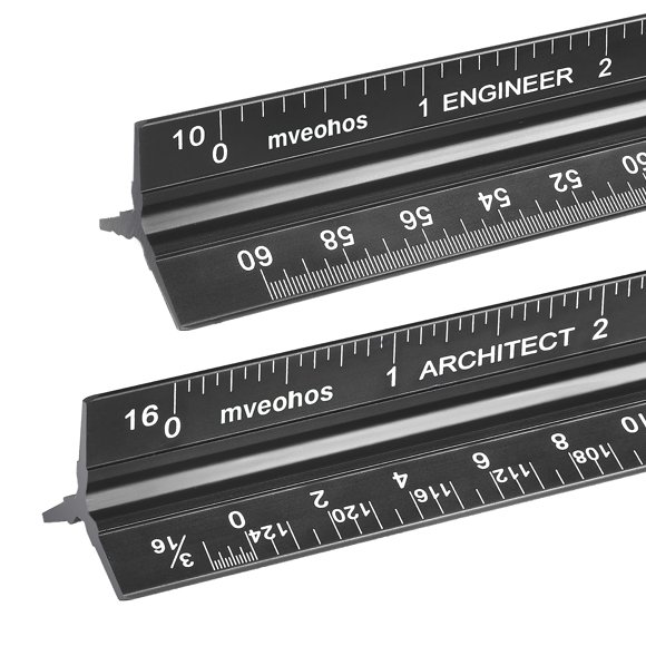 Regla mveohos 30 cm Arquitectónica y de Ingeniería