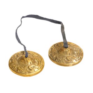 Magideal - Campana De Platillo Tingsha, Platillos Tibetanos De Meditación De 6,5 Cm Para Amigos, Decoración Ligera De , Campanas De Despertar De , Campan C