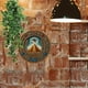 thumbnail image 5 of Letrero decorativo pared 2D no 3D redondo metal aluminio ojo Horus pirámide 20x20 cm hogar jardín, 5 of 7