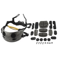 Ioensy - Kit De Forro De Casco Ajustable, Cojín Protector Interno De Espuma Para Casco Rápido, Negro
