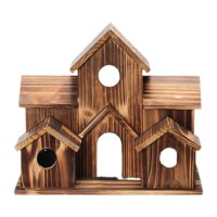 Magideal - Casa De Madera Para Pájaros, Nido De Colibrí, Suministros De Decoración, Decoración De Jardín, Comedero Colgante Para Pájaros, Jaula Para Pájaros Para