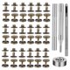 thumbnail image 1 of Kit de 50 juegos de broches de presión TLKKUE de 10 mm color bronce, 1 of 7