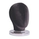 thumbnail image 1 of Cabeza De Bloque De Lona (altura 25 Cm) Cabeza De Exhibición De Peluca Estable Para Sombreros Peluca Sombrero Terciopelo Negro, 1 of 5