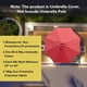 thumbnail image 4 of Toldo de Repuesto para Sombrilla de Patio Sunnyglade 2.7m Rojo, 4 of 6