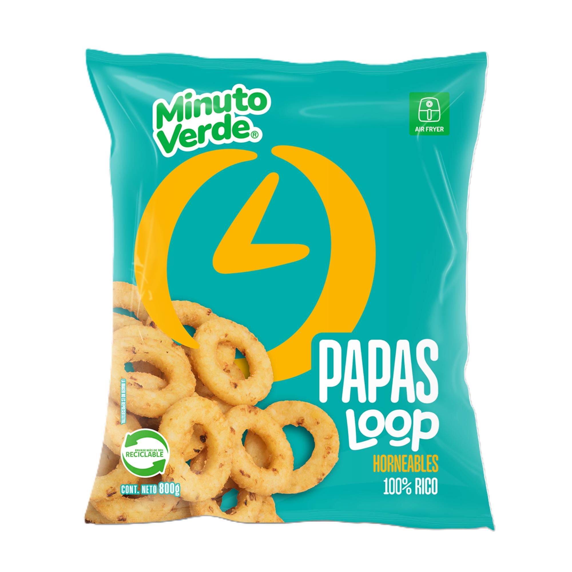 Papa Pre Frita Loop 800 g Minuto Verde