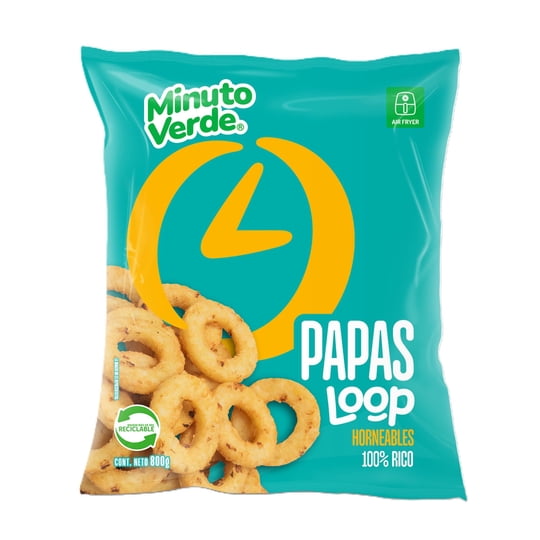 Papa Pre Frita Loop 800 g Minuto Verde
