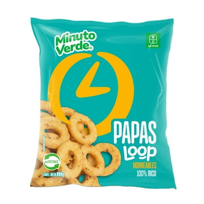 Papa Pre Frita Loop 800 G Minuto Verde