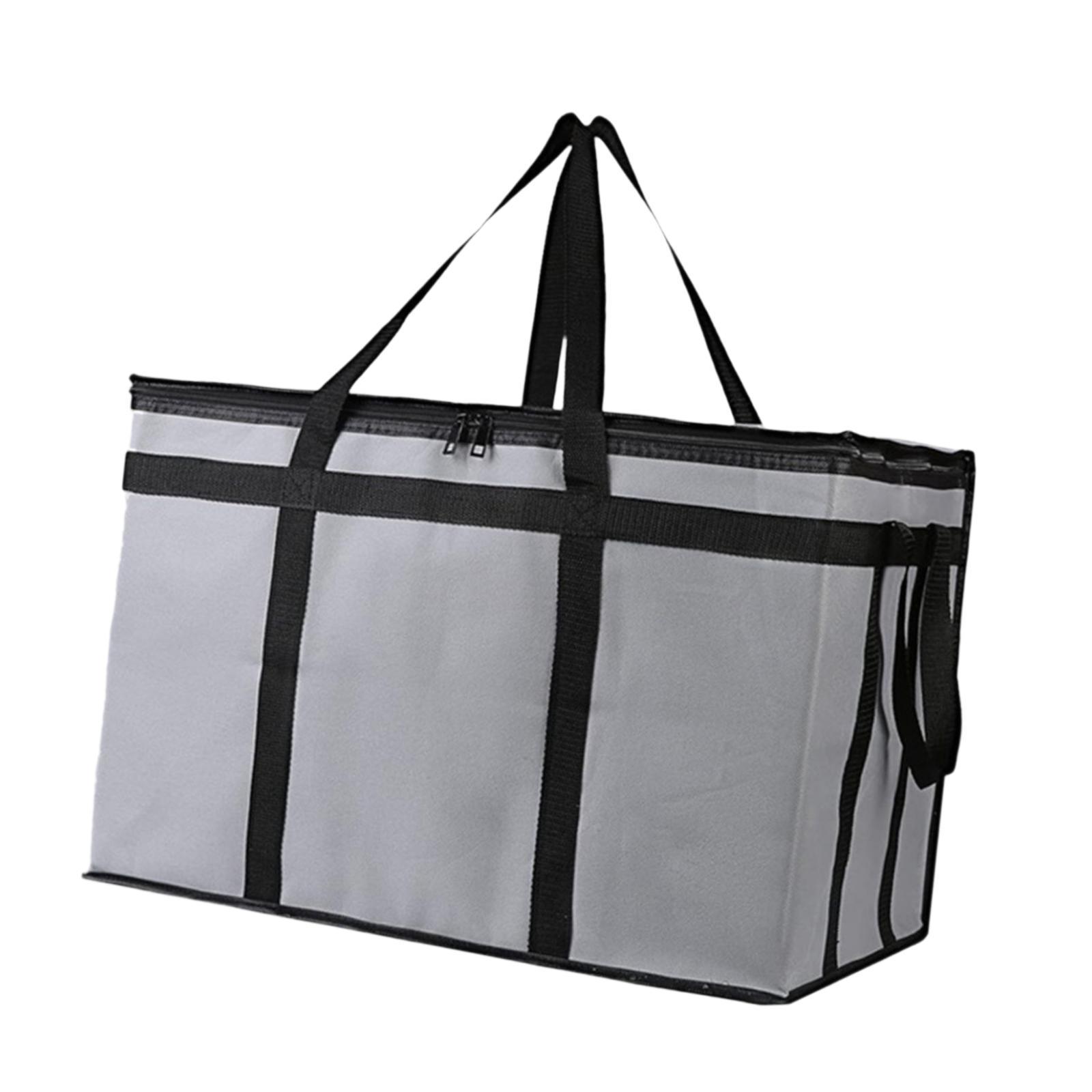 Bothyi - Bolsa De Entrega Aislada Bolsa De Entrega Para Llevar Para Trabajo Viajes Catering Gris Negro