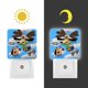 thumbnail image 3 of Augie Doggie y Papi Doggie Luz nocturna LED con sensor de anochecer a amanecer para dormitorio, baño, pasillo, escaleras - Lámpara LED nocturna de enchufe, 0.5W - 1 pieza, 3 of 6