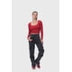 thumbnail image 4 of Jeans Mujer Cargo Calce Recto Negro - V, 4 of 4