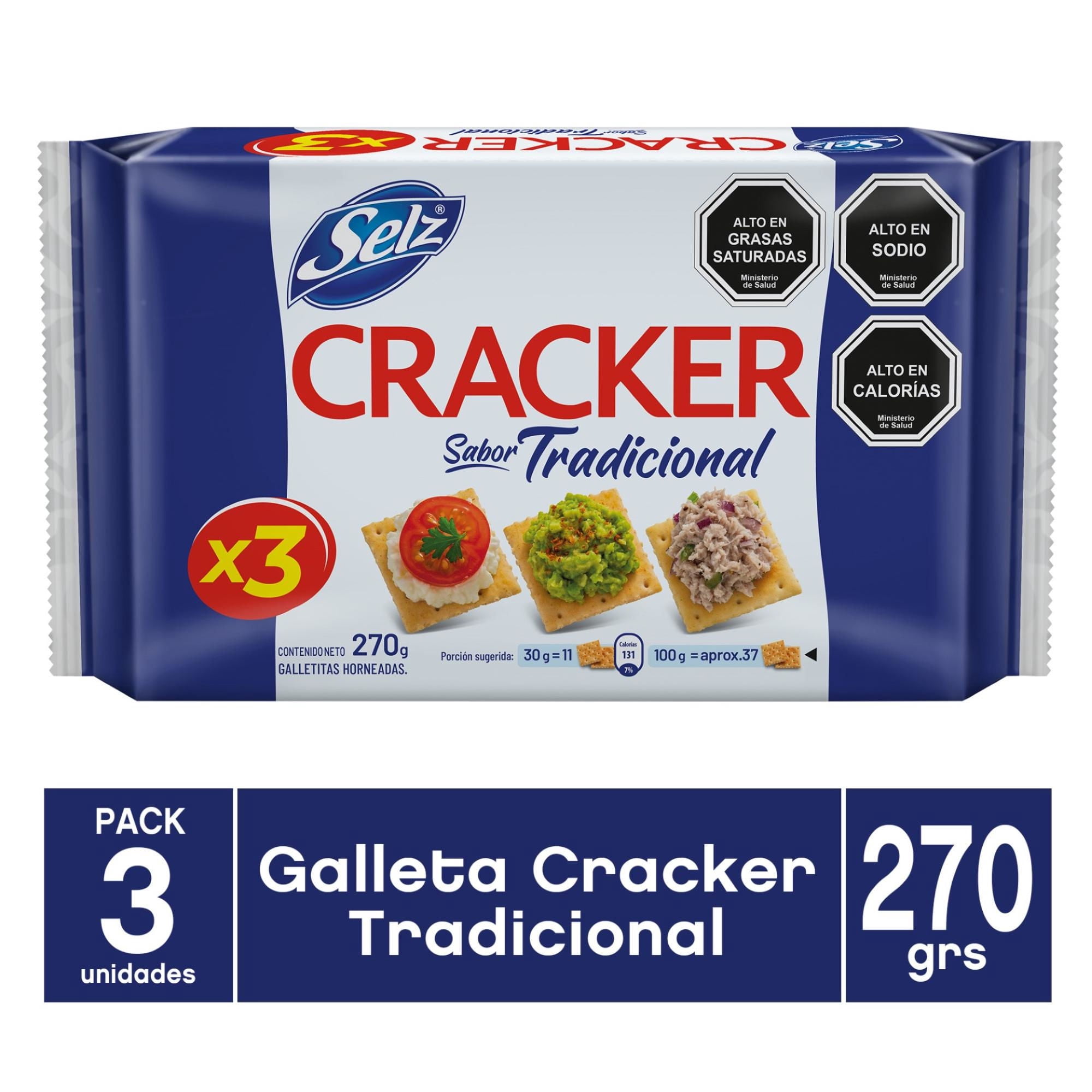 Galletas Saladas Pack 3 Un 270 g Cracker