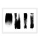 thumbnail image 1 of Cuadro Pinceladas Negras con Marco Blanco, 1 of 1