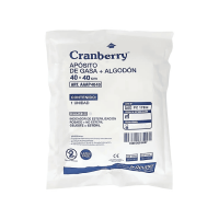 Cranberry - Pack 10 Unidades Aposito Gasa + Algodon 40X40 Esteril