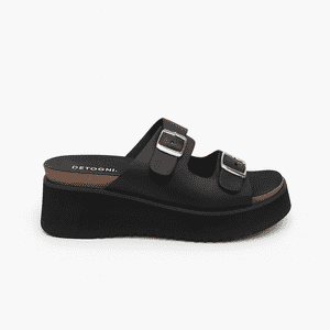 Sandalia Mujer Negro Carmen Detogni