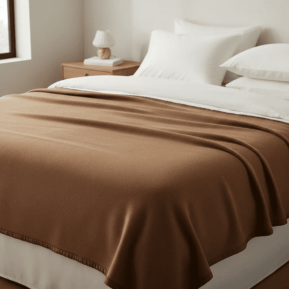 Frazada Premium 70% Lana 200 X 200 Cm Crudo