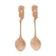 thumbnail image 5 of Paquete de 2 cucharas de café para sopa de acero inoxidable con mango largo de oro rosa, 5 of 5