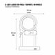 thumbnail image 2 of Candado U-lock Onwheels Largo Con Piola Y Soporte - Verde, 2 of 8