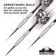 thumbnail image 5 of Punta de acero tungsteno Darts Viper Sinister de 24 g con funda Casemaster, 5 of 9