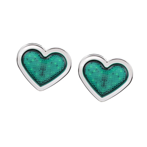 Ioensy - 2 Luces De Posición Laterales Genéricas En Forma De Corazón, Luz Trasera Led De 24 V, Luz De Señal Verde