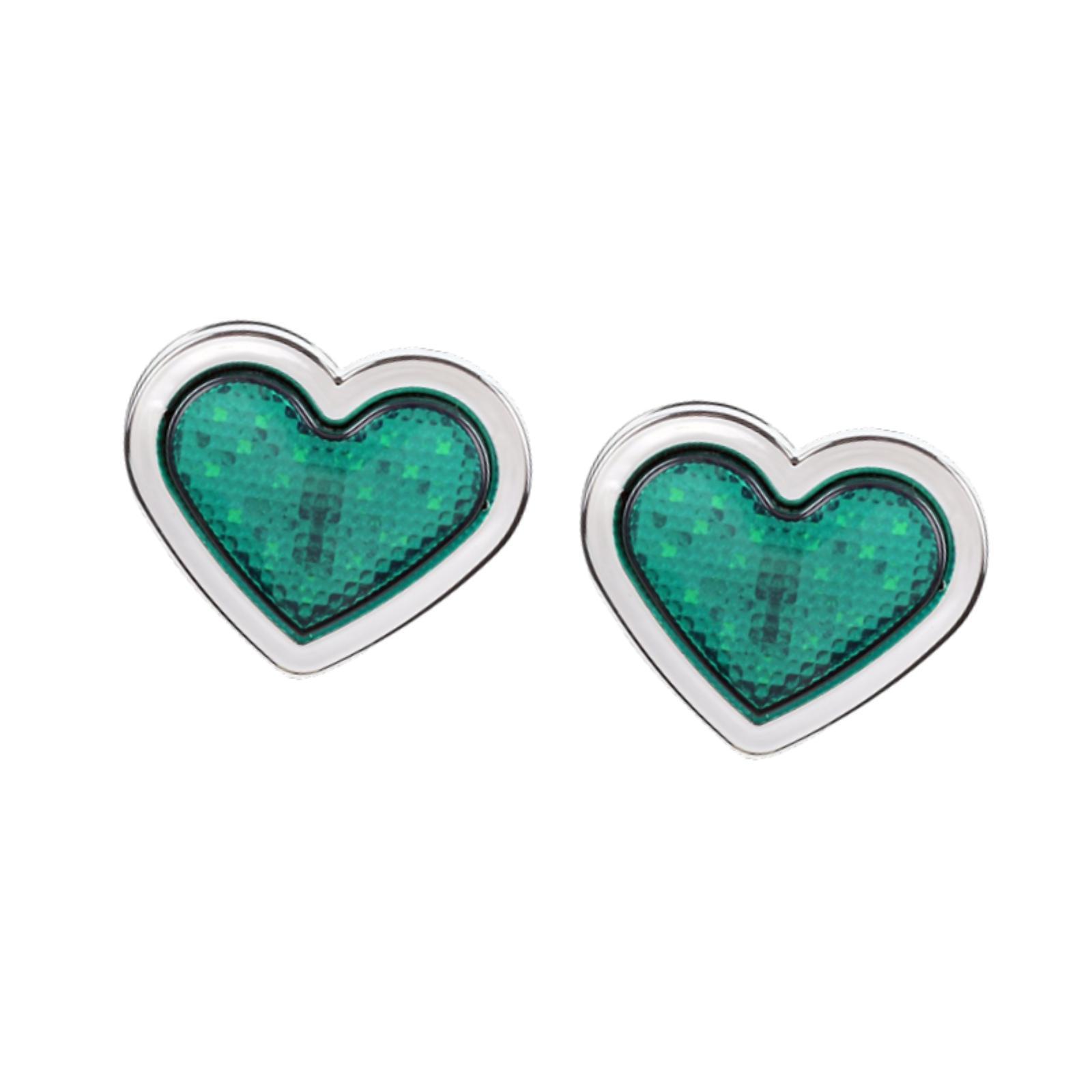 Ioensy - 2 Luces De Posición Laterales Genéricas En Forma De Corazón, Luz Trasera Led De 24 V, Luz De Señal Verde