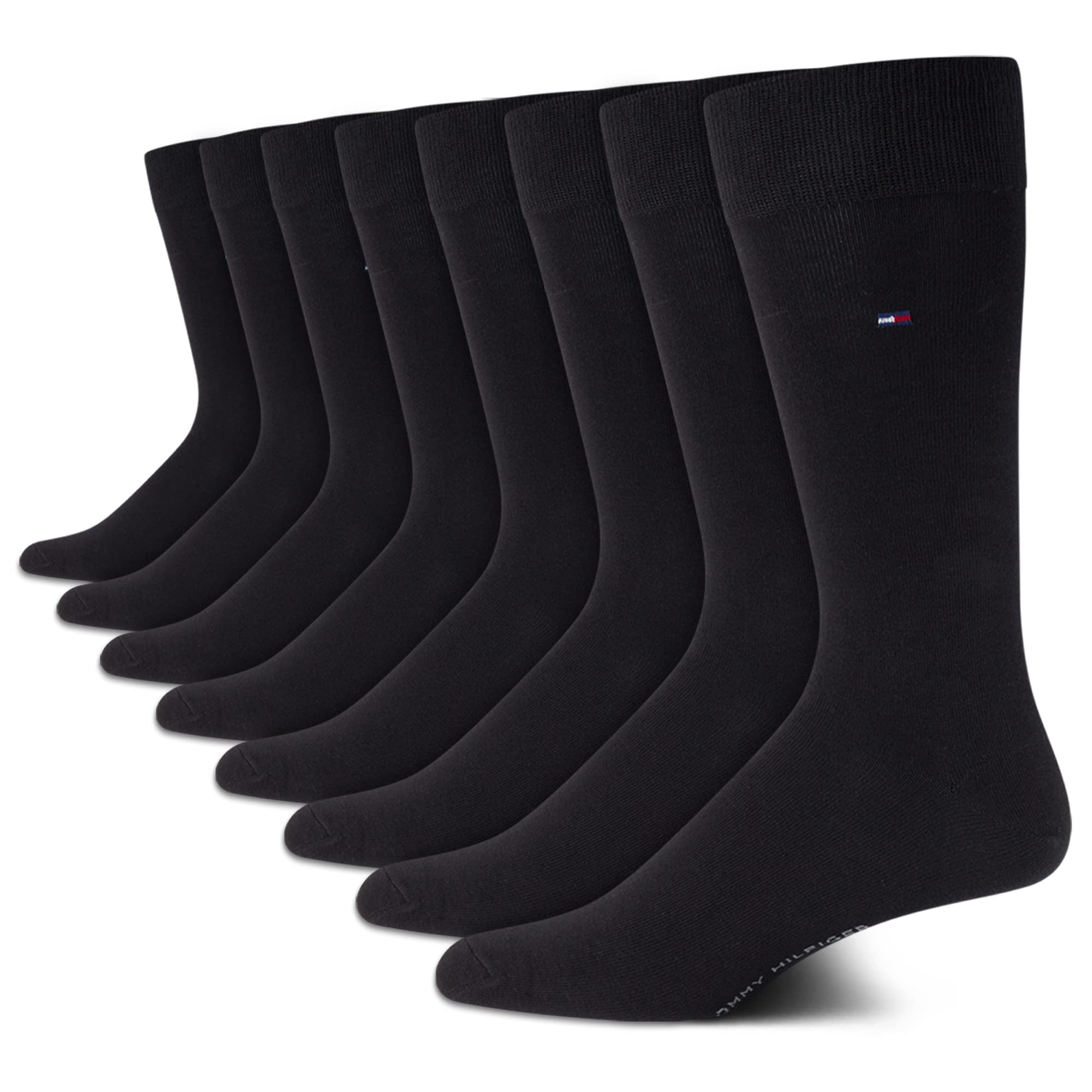 Tommy Hilfiger - Calcetines De Vestir Paquete De 8 Unidades Cómodos Y Elásticos Para Hombre