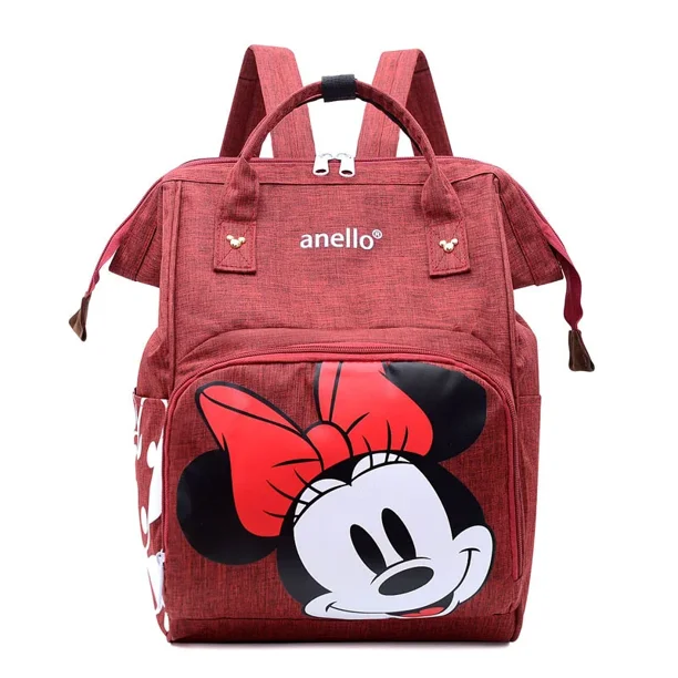 Disney's New Cartoon Minnie Mickey Backpack Children's Shoulder School Bag Cute Kawaii Girls Shoulder bag Mommy bag