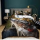 thumbnail image 1 of Steam Train Quilt Duvet Cover Set Doona Cover Bedding Bed Linen3-Piece Bedding Set, 1 of 4