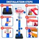 thumbnail image 3 of Canasta de baloncesto ajustable BRAGZO para niños de 1 a 3 años, 3 of 7