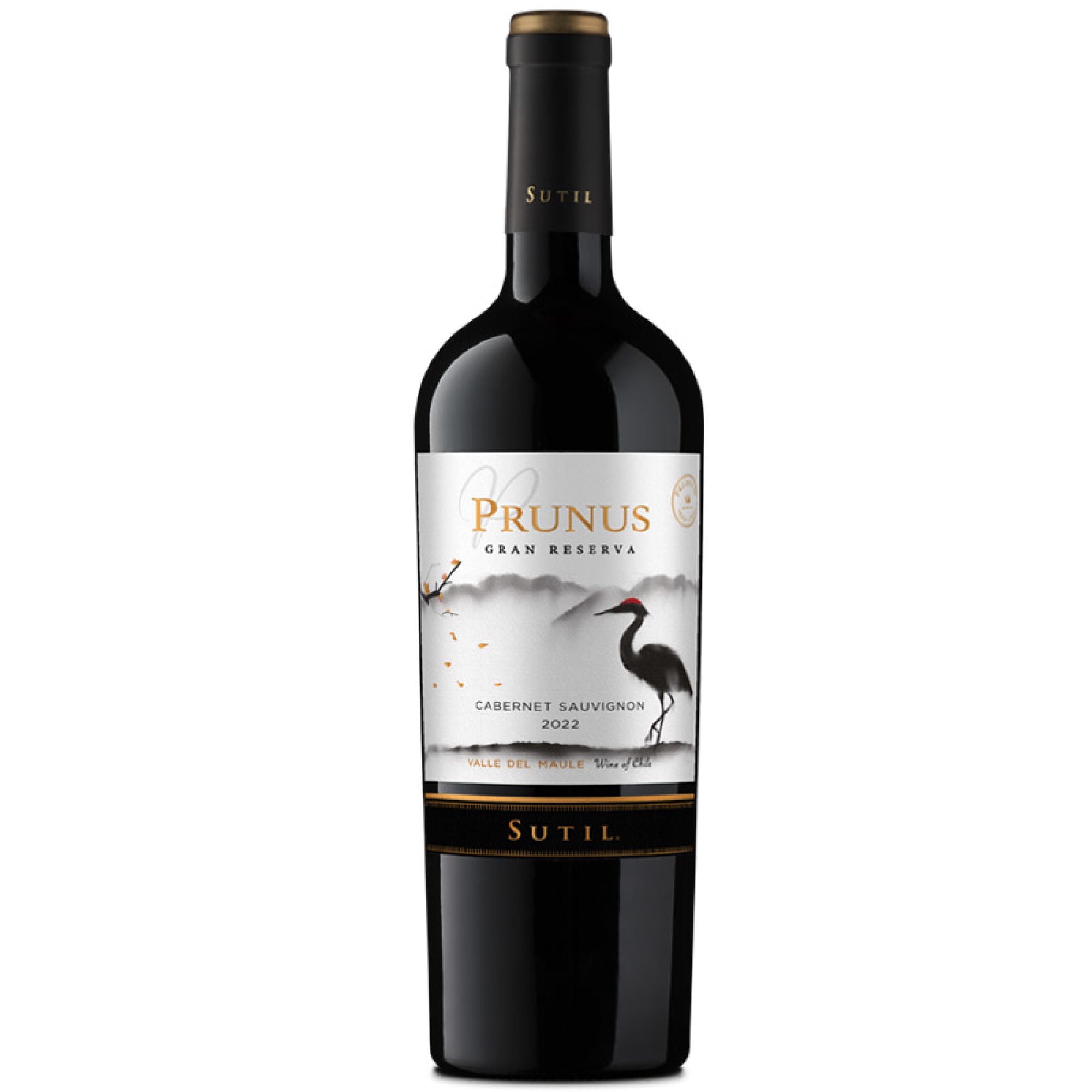Vino Tinto Cabernet Sauvignon Gran Reserva 5° Botella 750 ml Prunus