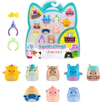 Mini-Squish Squish-A-Longs, Paquete De 8 Unidades (Wave 5, Style 4) Con Accesorios