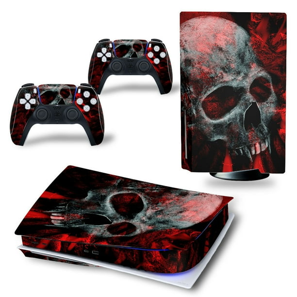 Full Console And Controllers Vinyl Sticker For PS5 Disc Version Skin Durable, Scratch Resistant, Bubble-Free
