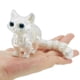 thumbnail image 1 of Juguete Antiestrés Gato Articulado Color Blanco Perla Pla 15 Cm, 1 of 9