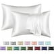 thumbnail image 1 of 1 Pair, Solid Color Faux Silk Satin Pillowcase, Household Bedding, Envelope Pillowcase, 1 of 3