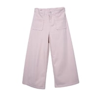 Pillin - Pantalón Niña Recto Gabardina Cintura Ajustable Beige