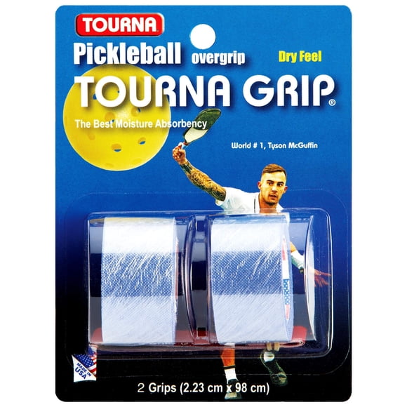 Pickleball Grip Overgrip Tourna, paquete de 2 unidades, absorbe el sudor