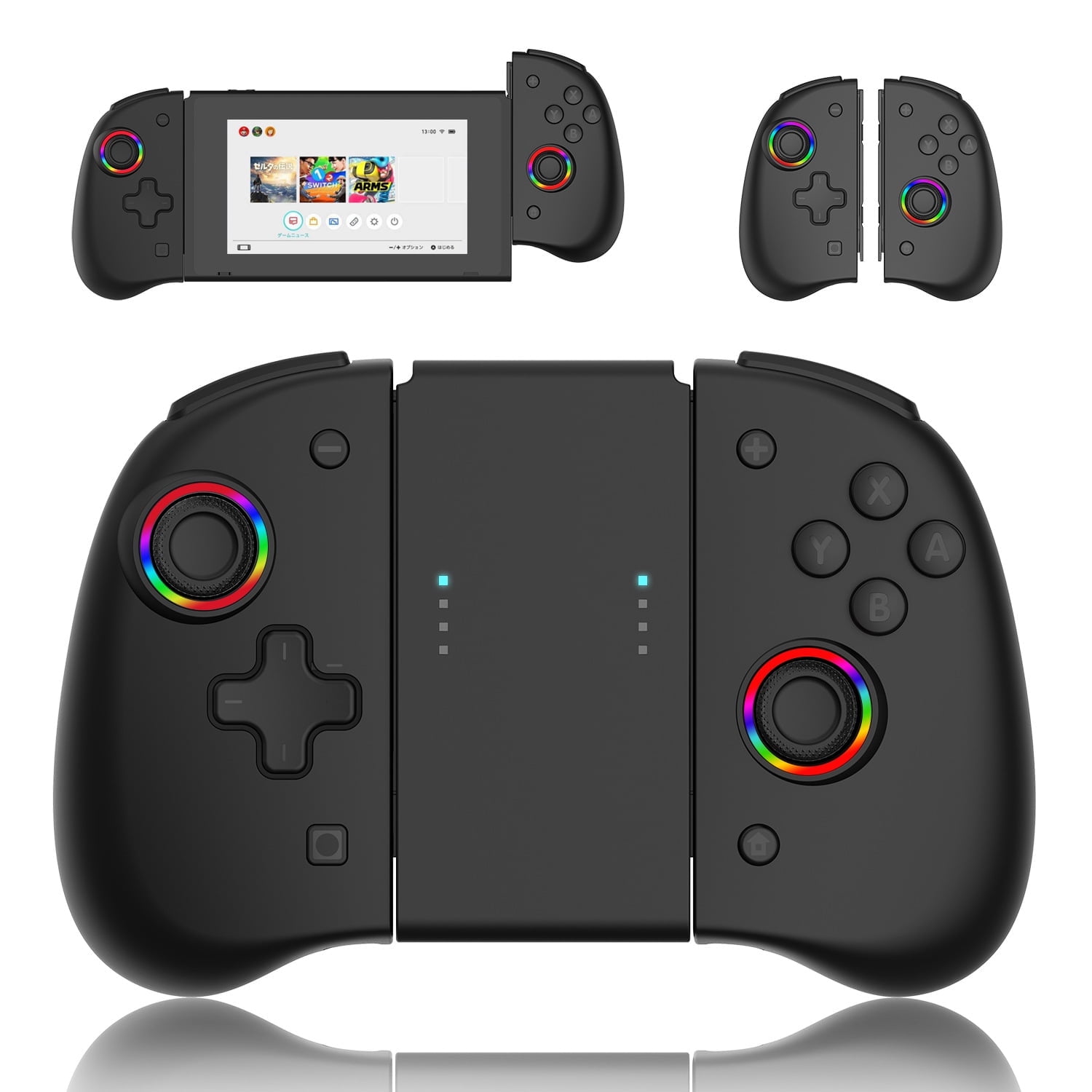 Controlador Inalámbrico Aaronmei Joy-cons Luz Rgb Nintendo Switch