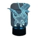 thumbnail image 1 of Lampara Ilusion 3D Dragón de 7 colores, Base touch, 1 of 7