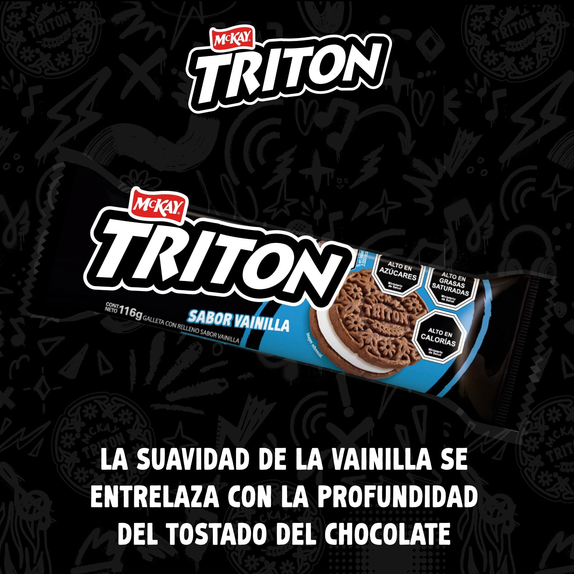 Galleta Tritón Vainilla Pack 2Un, 116 g | Lider
