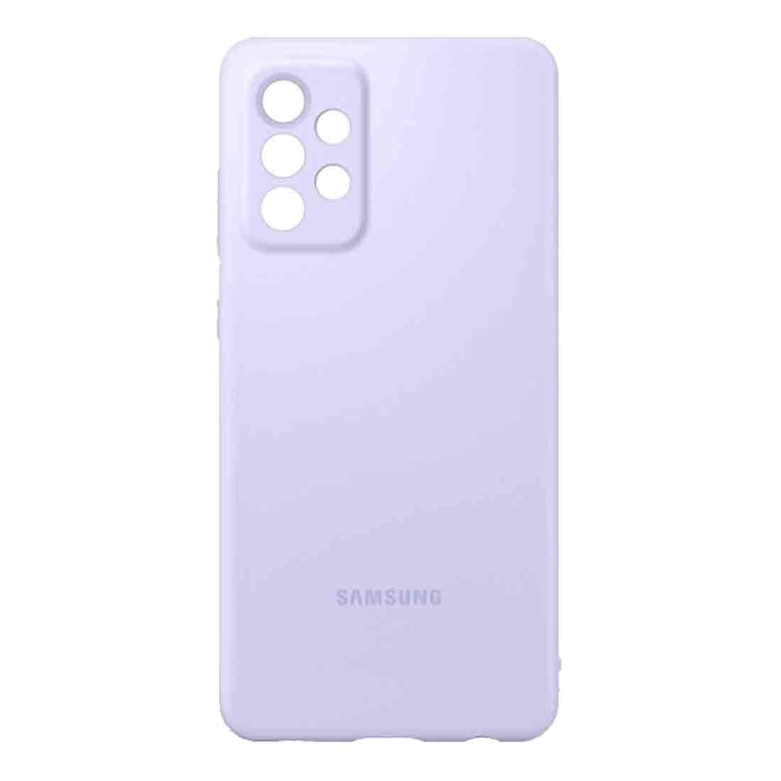 Funda De Silicona Violeta Delgada Y Suave Para Samsung Galaxy A72