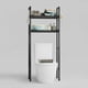 thumbnail image 5 of Estante Mueble Organizador De Baño 2 Niveles Repisa negro, 5 of 5