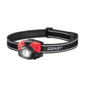 Linterna Frontal Coast Fl75R Recargable Negra / Roja