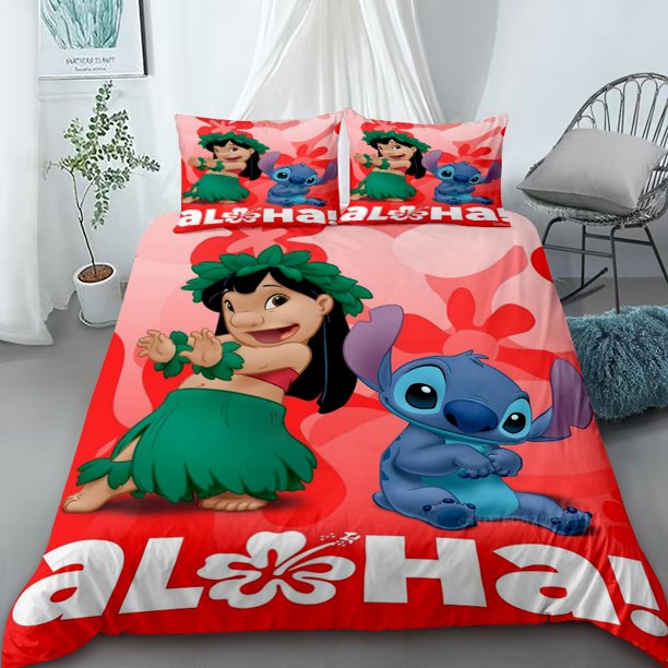 Duvet Cover Stitch Animation Bedding Set Queen King Size Quilt Comfort Cover for Children Gift Home DecorBed Sheets