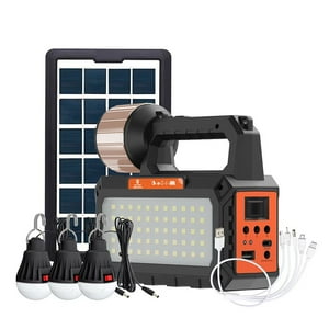 Easy Power - Kit Solar Emergencia Camping Ampolletas+Linterna+Usb+Radio