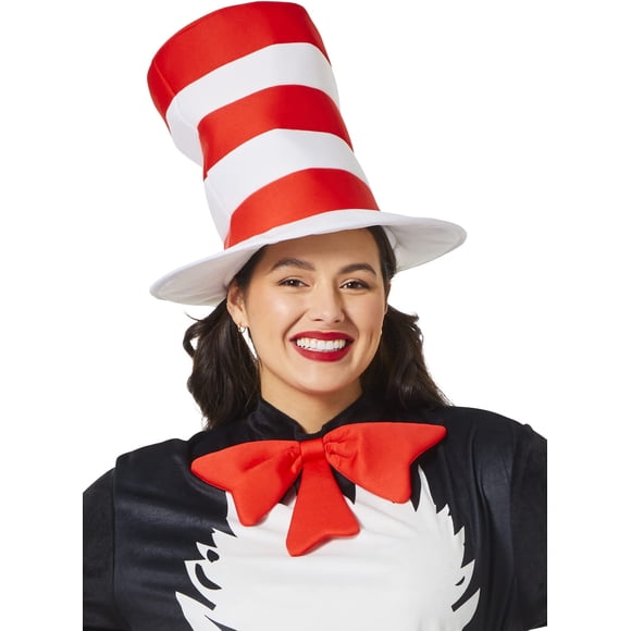 Accesorio de disfraz InSpirit Designs, el gato con sombrero para adultos del Dr. Seuss