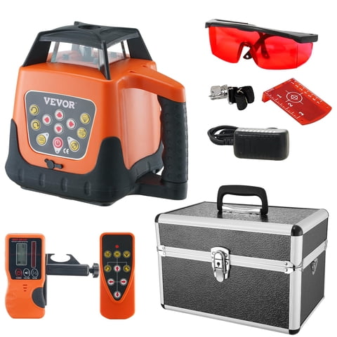 Nivel Láser Giratorio Vevor 500M Con Control Remoto Y Batería